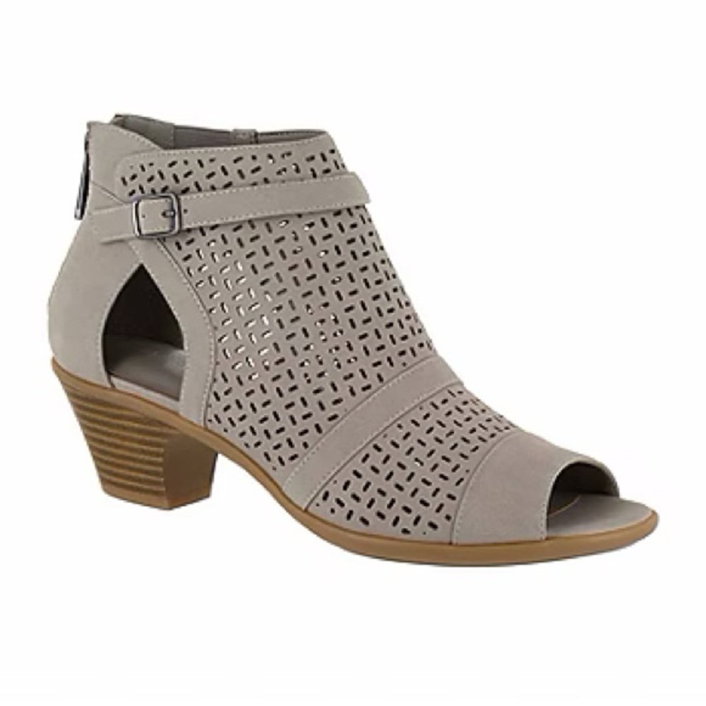 Easy Street Grey Carrigan Booties brand new still in box.